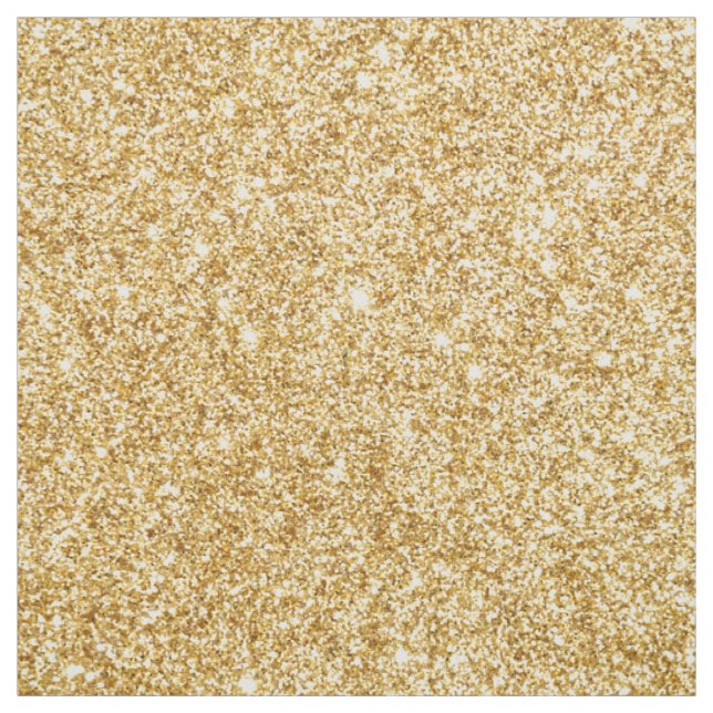 Elegant Faux Gold Glitter Fabric (Swatch)