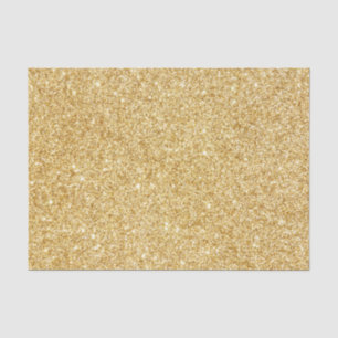 Elegant Faux Gold Glitter Tissue Paper