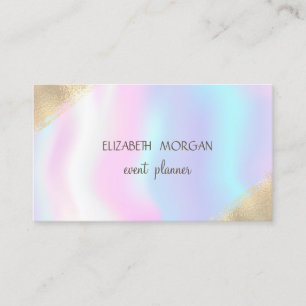 Elegant Faux Gold,Holographic Business Card