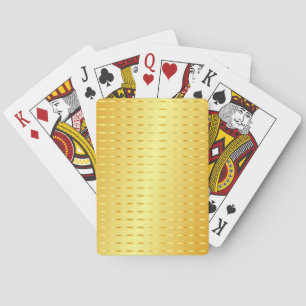 Elegant Faux Gold Metallic Look Modern Template Playing Cards