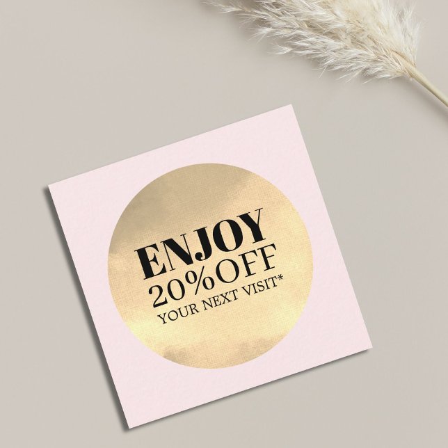 Elegant Faux Golden Rose Salon Coupon (Creator Uploaded)