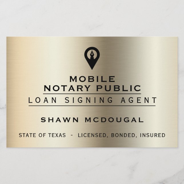 Elegant faux metallic  flyer (Front)