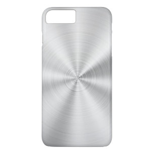 Elegant Faux Metallic Shiny Silver iPhone 8 Plus/7 Plus Case