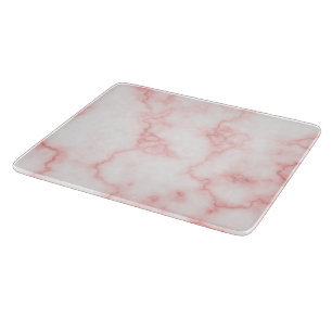 Elegant Faux Pink Marble Cutting Board