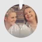 Elegant faux rose gold custom best friends photo