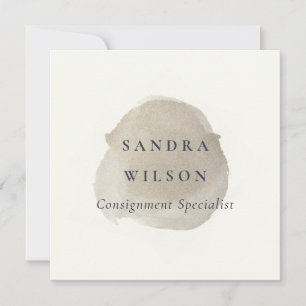 ELEGANT FAUX SILVER BLACK BRUSH STROKE MODERN INVITATION