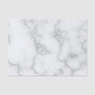 Elegant Faux White Marble Tissue Paper
