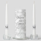 Elegant Faux White Marble Wedding