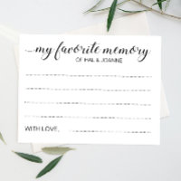 Elegant Favourite Memory Anniversary Guest Book