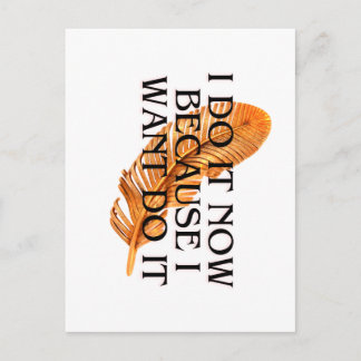 Elegant Feather Quote Invitation Card – Modern Min