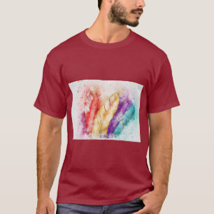 Elegant Feathers Graphic T-Shirt