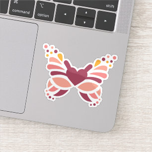 Elegant Feminine Boho Pastel Butterfly