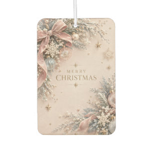 Elegant Feminine Christmas , Dusty Pink Style Car Air Freshener