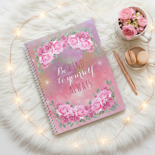 Elegant Feminine Romantic Pink Roses Arrangement  Planner