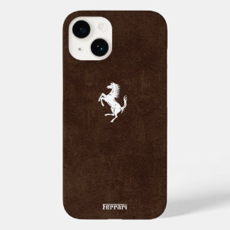 Elegant Ferrari Leather Case-Mate iPhone 14 Case