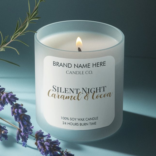 Elegant Festive Christmas Candle Labels (Creator Uploaded)