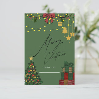 Elegant Festive Christmas Greeting Card