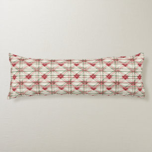 Elegant Festive Christmas Plaid Body Cushion