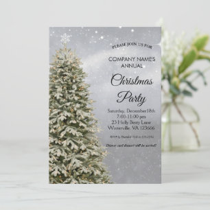 Elegant festive Christmas tree Invitation