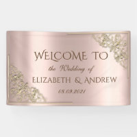 Elegant Festive Gold Frame Rose Gold