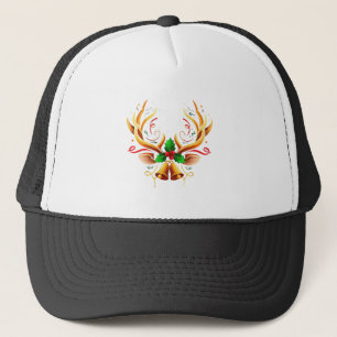 Elegant Festive Reindeer Antlers  Modern Christmas Trucker Hat