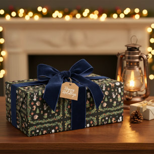 Elegant Festive Season Gift Wrapping Paper