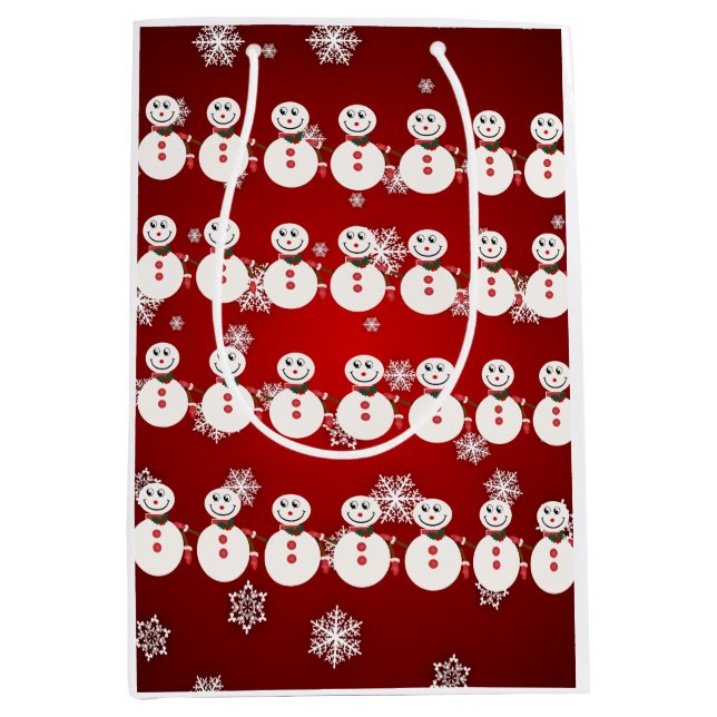 Elegant Festive Wrapping Paper: Elevate Your Gifts Medium Gift Bag (Front)