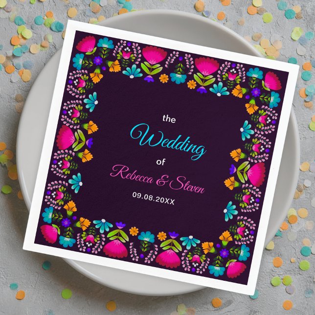 Elegant fiesta wedding paper napkin (Creator Uploaded)