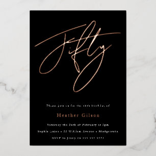 Elegant Fifty:  50th Birthday Party Rose Gold