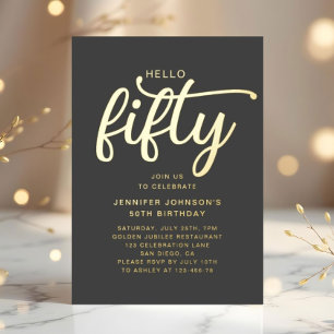 Elegant Fifty And Fabulous 50th Birthday
