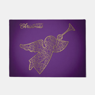 Elegant filigree angel doormat