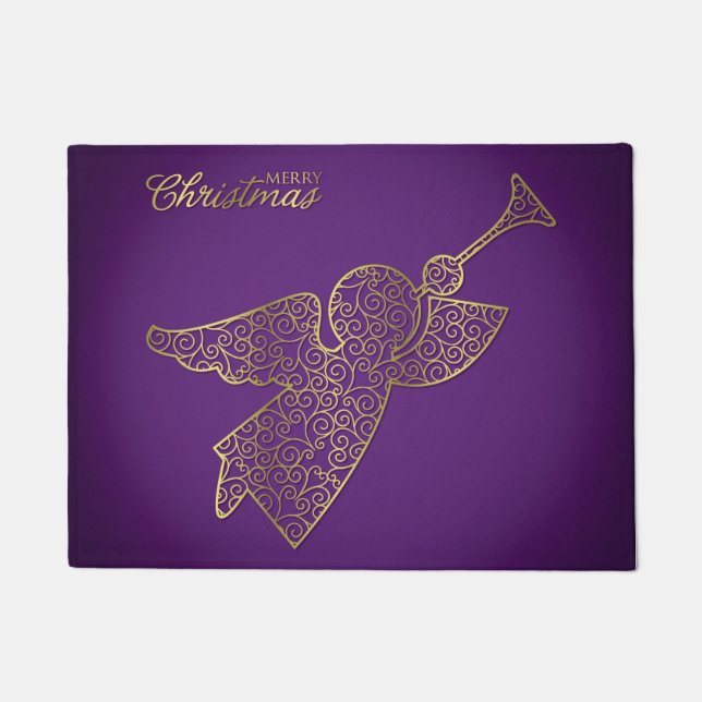 Elegant filigree angel doormat (Front)