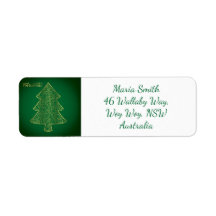 Elegant filigree Christmas tree