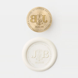 Elegant Filigree Monogram Wax Seal Stamp