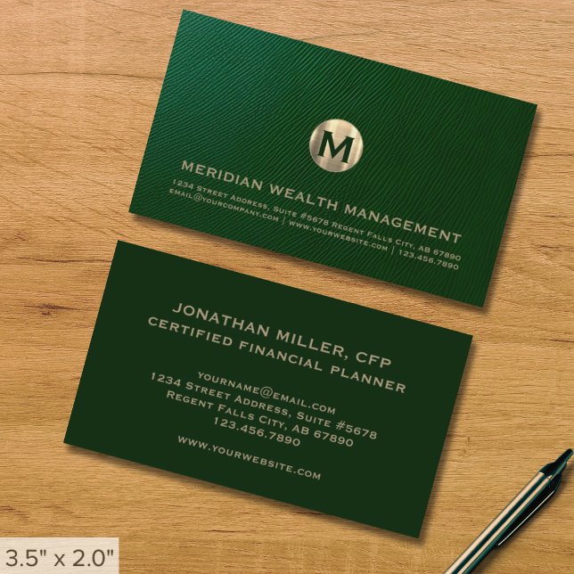 Elegant Financial Professional Business Card (Creator Uploaded)