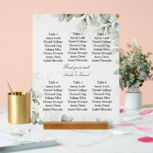 Elegant “Find Your Seat” Wedding Sign
