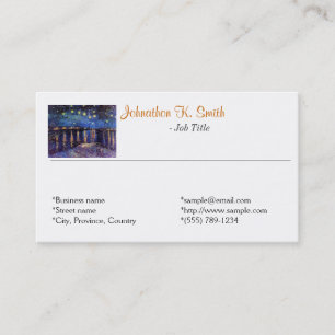 Elegant fine art personal business cards