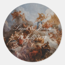 Elegant Fine Art Vintage Wedding Sticker