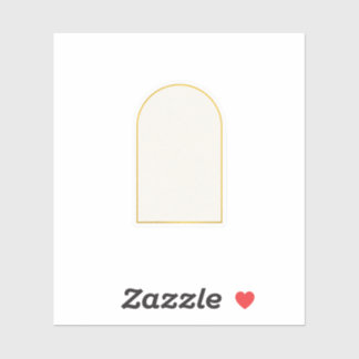Elegant Fine Line Gold Arch Wedding Template Stick