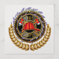 Elegant Fire Department Invitation