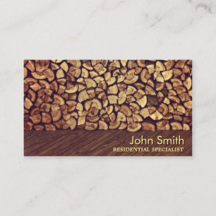 Elegant Firewood Landscaping Business Card