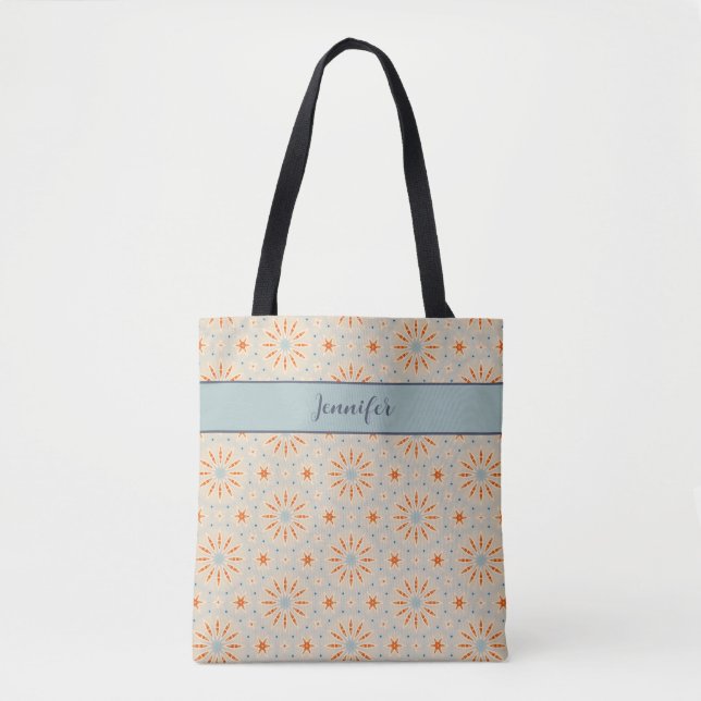  Elegant Fireworks-Inspired Customisable Tote Bag (Front)