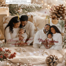  Elegant First Christmas as Parents 2 Photos