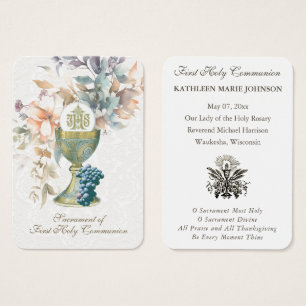 Elegant First Holy Communion Remembrance Holy