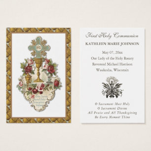 Elegant First Holy Communion Remembrance Holy