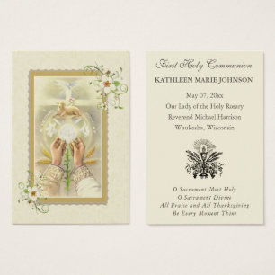 Elegant First Holy Communion Remembrance Holy
