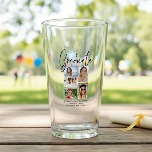 Elegant Five Photo Graduate Keepsake Gift Glass