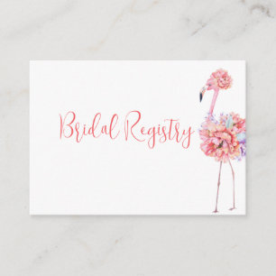 Elegant Flamingo Enclosure Card
