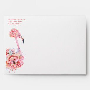 Elegant Flamingo Envelope