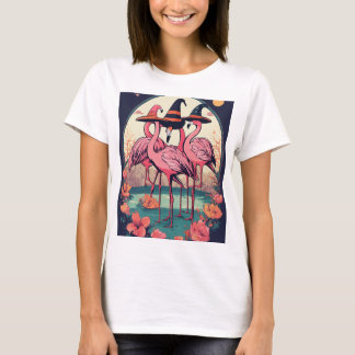 Elegant Flamingo Illustration T-Shirt